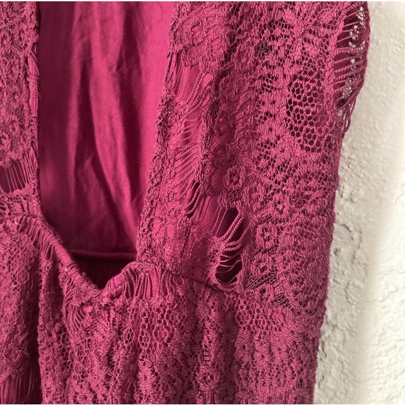 Intimately Free People Daydream Lace Magenta Fuchsia Mini Bodycon Dress NWT  XS - Picture 12 of 16